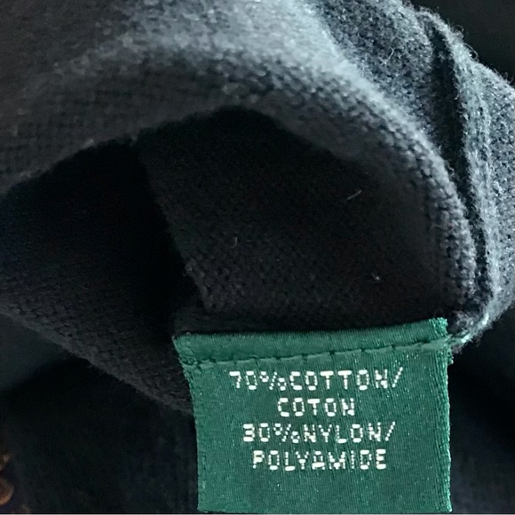 LAUREN RALPH LAUREN Sleek Silhouette Variegated Stripe Cotton Knit Sweater Dress - Picture 6 of 7